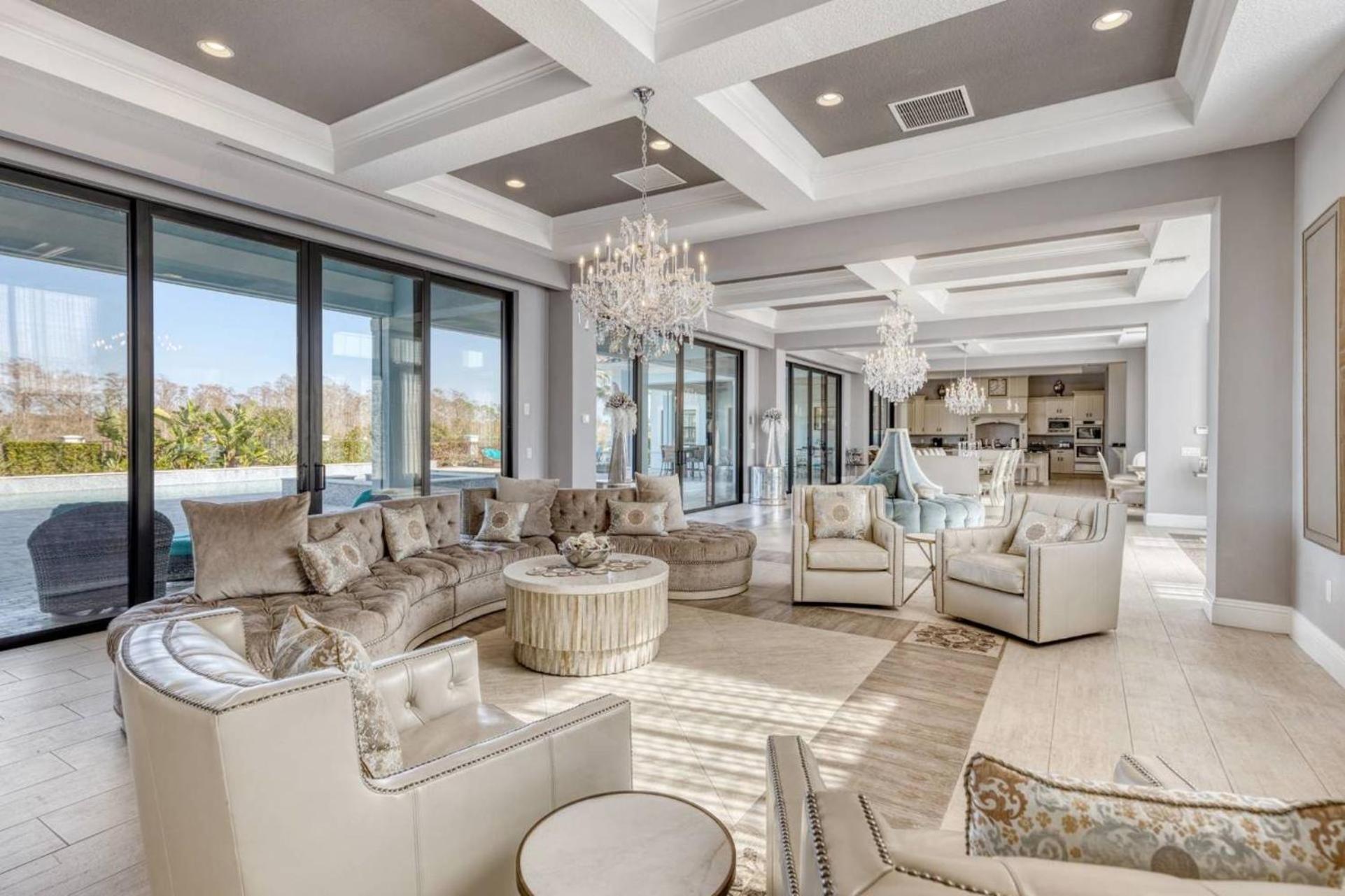 Beautiful 5 Star Mansion With Private Pool On The Prestigious Reunion Resort Orlando Mansion 6280 كيسيمي المظهر الخارجي الصورة