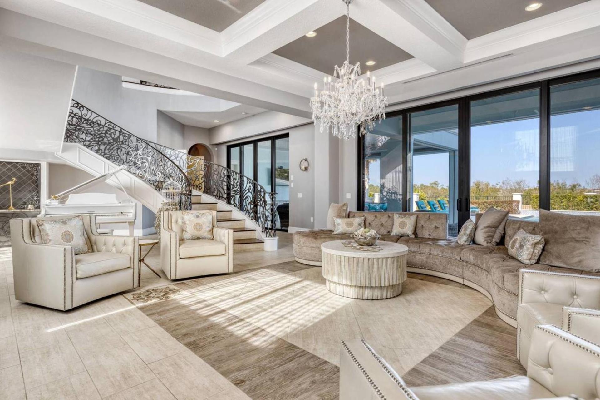 Beautiful 5 Star Mansion With Private Pool On The Prestigious Reunion Resort Orlando Mansion 6280 كيسيمي المظهر الخارجي الصورة