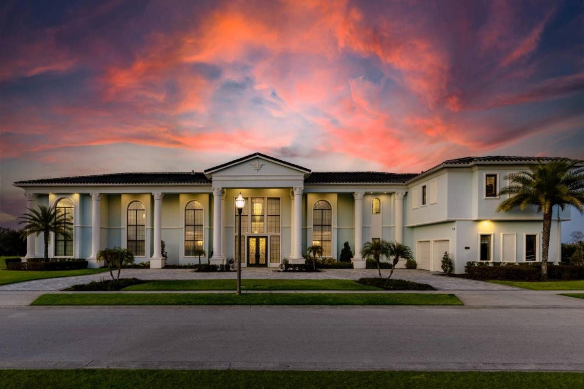 Beautiful 5 Star Mansion With Private Pool On The Prestigious Reunion Resort Orlando Mansion 6280 كيسيمي المظهر الخارجي الصورة